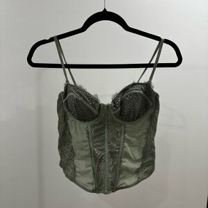 Garage Lace Bustier Tank Top